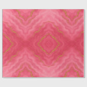 Elegantes rotes und goldenes Marmor Luxuswrapping  Geschenkpapier (Flach)