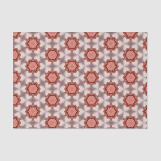 Elegantes rotes und graues modernes geometrisches seidenpapier (Vorderseite)