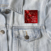 Elegantes rotes Weihnachten Button (Beispiel)