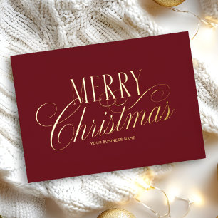 Elegantes rotes Weihnachts-Business-Logo in Schrei