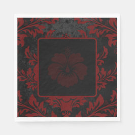 Elegantes rotes Weihnachtsgebäck Serviette