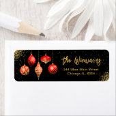 Elegantes rotes Weihnachtsornament (Insitu)