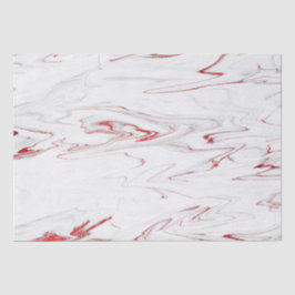 Elegantes Rotes Weiß Imitat Marmorwein Weihnachten Seidenpapier