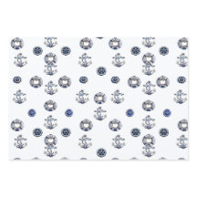 Elegantes rotes Weiß- und blaues Nautikthema