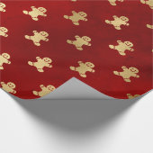Elegantes Rotgoldbild Geschenkpapier (Ecke)