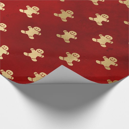Elegantes Rotgoldbild Geschenkpapier (Ecke)