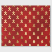 Elegantes Rotgoldbild Geschenkpapier (Flach)