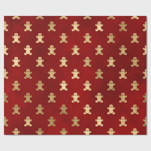 Elegantes Rotgoldmuster Geschenkpapier (Flach)