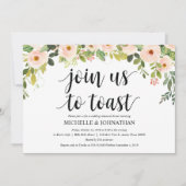 Elegantes Roush Hochzeitsfest Probe Abendessen Ein Einladung (Vorderseite)