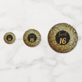 Elegantes Royal Disco Design Konfetti (Rückseiten)