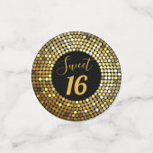 Elegantes Royal Disco Design Konfetti (Klein Vorderseite)