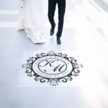 Elegantes Royal Logo Wedding Floor Decal