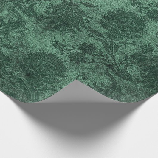 Elegantes royales Damastenmuster Geschenkpapier (Ecke)