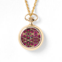 Elegantes Ruby Gold Gemstone Muster