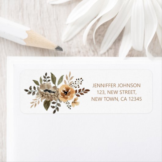 Elegantes Rücksendesiegel für Wasserfarben (Insitu)