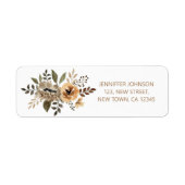 Elegantes Rücksendesiegel für Wasserfarben (Vorne)