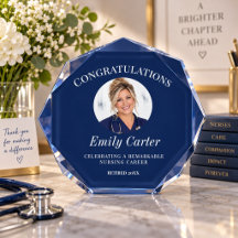 Elegantes Ruhestandsgeschenk für Navy-Krankenschwe