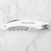 Elegantes Ruhestandsgeschenk personalisiertes Flas Kellnermesser (Rückseite)