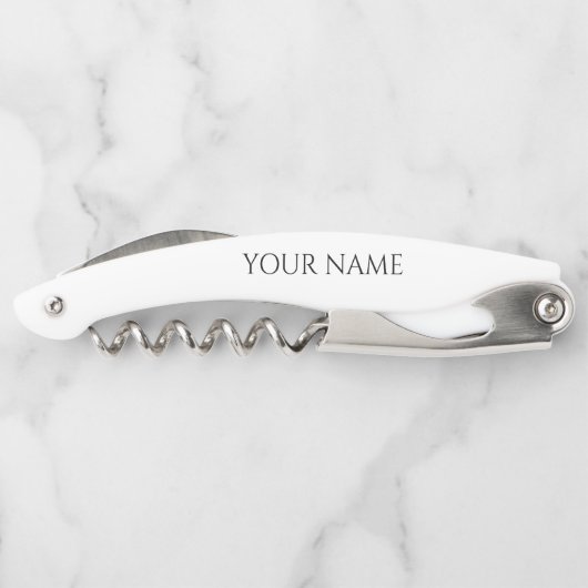 Elegantes Ruhestandsgeschenk personalisiertes Flas Kellnermesser (Rückseite)