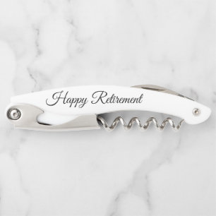 Elegantes Ruhestandsgeschenk personalisiertes Flas Kellnermesser