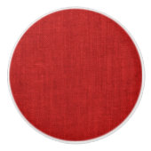 Elegantes Rumpf schöne Textur Leinenbild Retro Keramikknauf (Vorderseite)