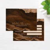 Elegantes Rust Gold Agate Geschenkgutschein (Schreibtisch)