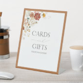 Elegantes Rust Orange Brautparty Geschenk Sockelschild (In SItu)