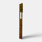 Elegantes Rust Orange Gold Floral Script Monogram Case-Mate iPhone Hülle (Rückseite / Rechts)