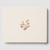 Elegantes Rustic Fall Beige Wedding Guest Book Gästebuch (Rückseite)