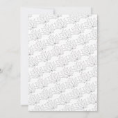 Elegantes Rustic Fall Red Blätter Boho Baby Shower Einladung (Rückseite)