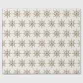 Elegantes Rustic Noël Weihnachtswrapping Paper Geschenkpapier (Flach)