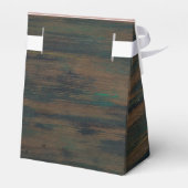 Elegantes Rustic Wood Foto Wedding Vielen Dank Geschenkschachtel (Rückseite)