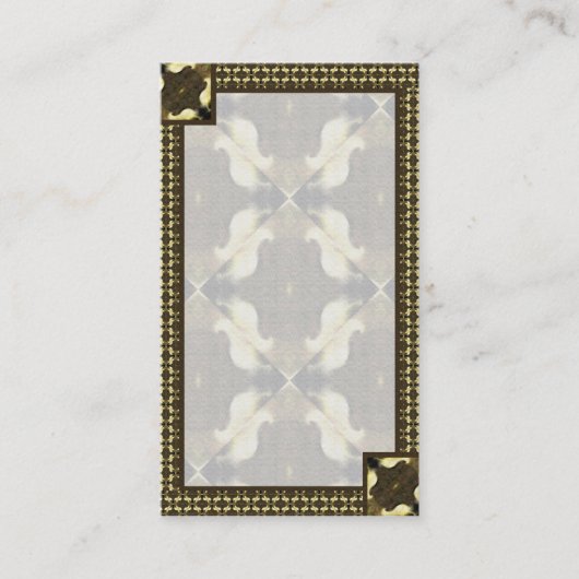 Elegantes rustikales Abstraktes Muster Visitenkarte (Vorderseite)