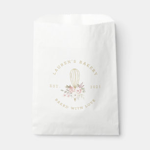 Elegantes rustikales Blumenlogo für eine Home-Bäck Geschenktütchen