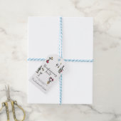 Elegantes rustikales Erntedankessen Geschenkanhänger (Mit Garn)