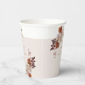 Elegantes rustikales fallendes Brautparty Pappbecher (Rechts)