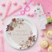 Elegantes rustikales fallendes Brautparty Pappteller (Party)