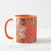 Elegantes rustikales Floraldesign Tasse (Links)