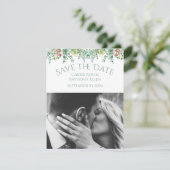 Elegantes rustikales Foto Save the Date (Stehend Vorderseite)