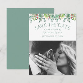 Elegantes rustikales Foto Save the Date