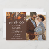 Elegantes Rustikales Foto Save The Date (Vorderseite)