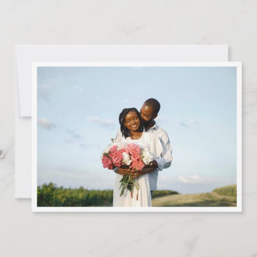 Elegantes Rustikales Grünes Eukalyptus Hochzeitlic Save The Date (Rückseite)