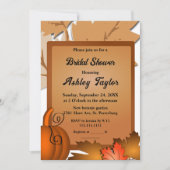Elegantes rustikales Herbstlaub Pumpkin Brautparty Einladung (Vorderseite)