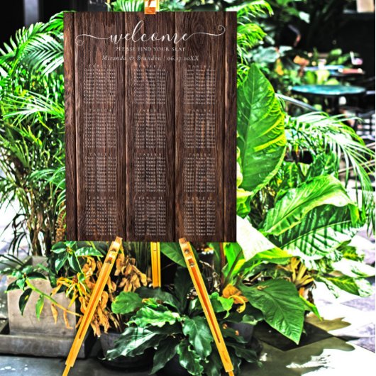 Elegantes Rustikales Hochzeitsszenario Poster