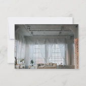 Elegantes rustikales Hochzeitsthema Herbst Blumenh RSVP Karte (Rückseite)