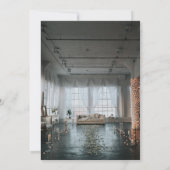 Elegantes rustikales Hochzeitthema Herbst Blumenho Einladung (Rückseite)