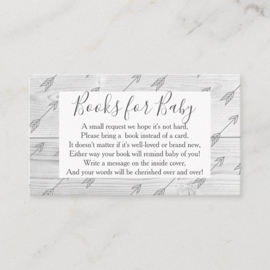 Elegantes Rustikales Holz & Graue Antler Buchanfra Begleitkarte (Vorderseite)