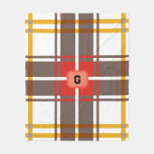 Elegantes rustikales Kariert Fleecedecke (Vorderseite)