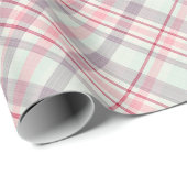 Elegantes rustikales Kariertes Muster Geschenkpapier (Rolleneckpunkt)