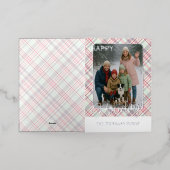 Elegantes rustikales Kariertes Muster Gold (Äußere Ablage)